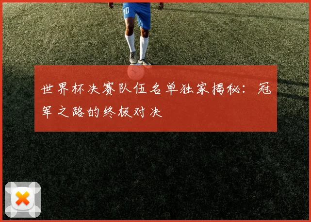 世界杯决赛队伍名单独家揭秘：冠军之路的终极对决