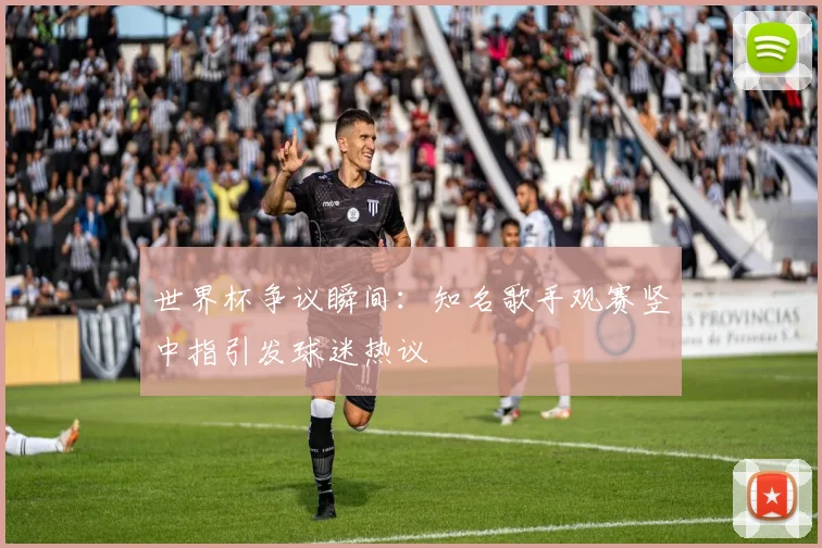 世界杯争议瞬间：知名歌手观赛竖中指引发球迷热议